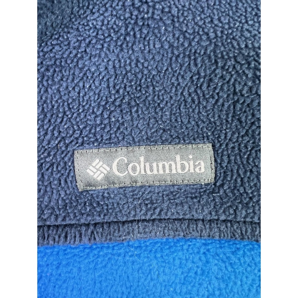 Columbia Fleece Jacket Youth XL 18/20 Blue Colorblock Omni Heat Full Zip - Picture 4 of 10